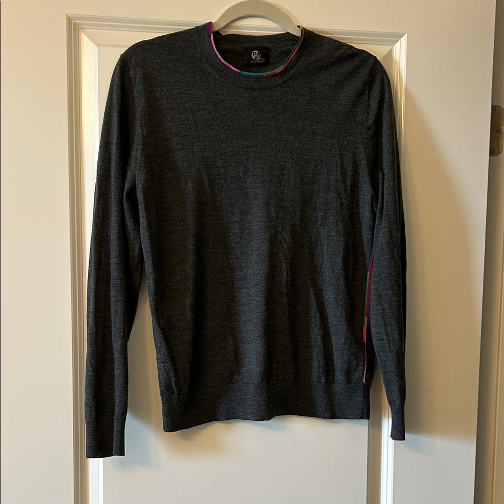 Paul Smith Dark Gray Crewneck Sweater EUC small